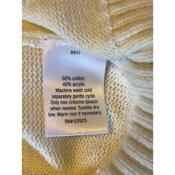 Urban Pipeline Sweater Women's Medium Cream Multi Color Strips Long Sleeve - Picture 13 of 15